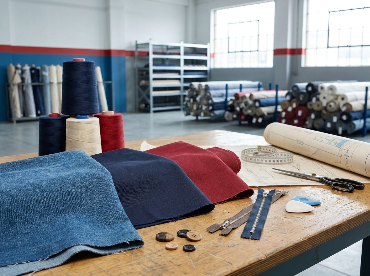 Muestras textiles y componentes para desarrollo de producto